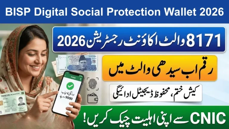 BISP Digital Wallet 2026 8171 SIM Activation, 13,500 Payments & Full Setup Guide